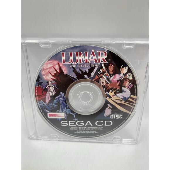Lunar: The Silver Star (Sega CD, 1993) Disc Only - Tested - Free Shipping!!!